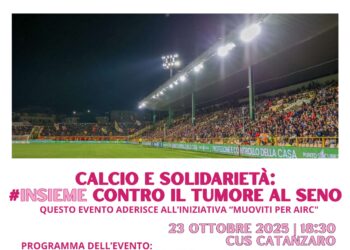 Calcio e solidarietà: #insieme contro il tumore al seno