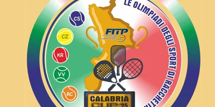 Calabria Cup 2025, a Rende le Olimpiadi regionali di tennis, padel e pickleball