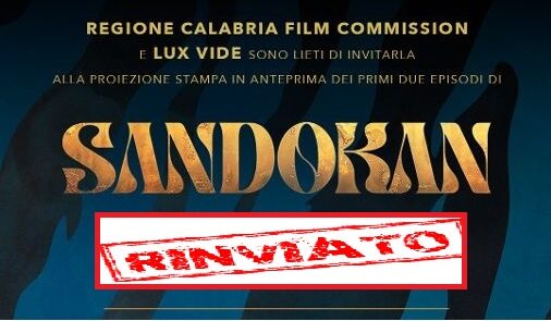 Lamezia Terme, rimandata proiezione anteprima di Sandokan riservata alla stampa