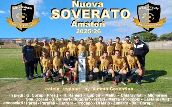 Nuova Soverato, Hammers e San Pietro Calcio 2010 in testa nei gironi di C11 over 35 ASC