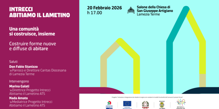 ll 20 febbraio un nuovo incontro pubblico sul tema dell’abitare nell’ambito del progetto di inclusione dei cittadini lametini di origine rom