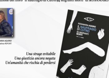 Il 27 febbraio a Lamezia Terme presentazione del libro della giornalista di Report Aquino sul naufragio di Cutro