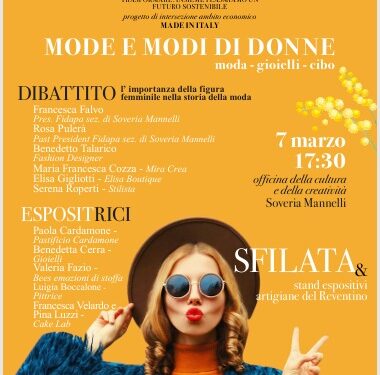 “Mode e Modi di Donne”, l’evento di Fidapa il 7 marzo a Soveria Mannelli