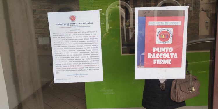Soveria Mannelli, salviamo gli ospedali di montagna un successo la raccolta firme per l’ospedale del Reventino