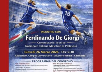 Ferdinando “Fefé” De Giorgi domani ospite dell’Università Magna Graecia di Catanzaro