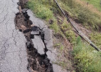 Marcedusa, cede altro pezzo di strada provinciale