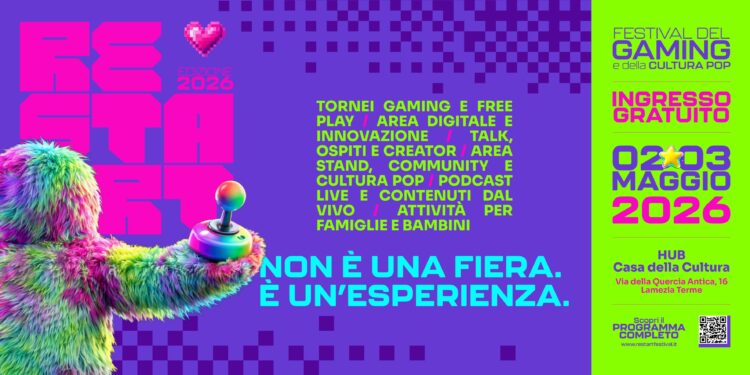 Restart torna a Lamezia: al via la seconda edizione del festival dedicato a gaming e cultura pop