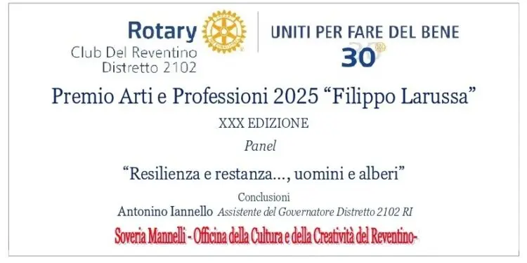 Rotary Club del Reventino, il Premio Arti e Professioni all’imprenditore Franco Fazio