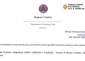 Imprenditori: “Grazie alla Protezione civile, ma Nocera, Falerna e Amantea restano fuori dall’OCDPC 1180: così si creano ingiustizie”