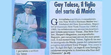 Gay Talese, l’uomo di Maida che insegnò al mondo a leggere il silenzio