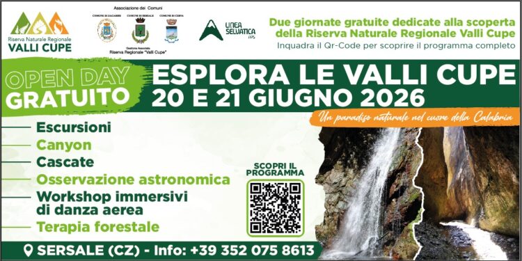 Open Day gratuito alla Riserva Naturale Regionale Valli Cupe