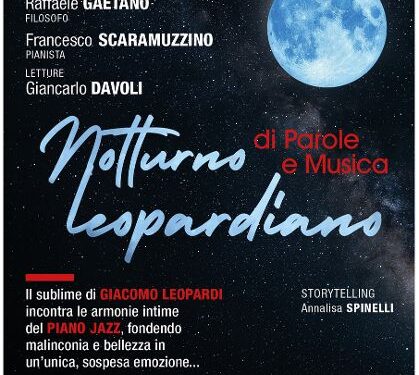 A Lamezia Terme un suggestivo «Notturno leopardiano di Parole e Musica»