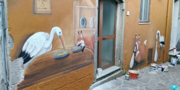 Fabrizia, inaugurazione del percorso murales sul padre della favola: Esopo