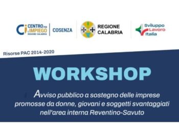 Rogliano ospita il workshop sulle nuove imprese: opportunità per donne, giovani e categorie svantaggiate nell’Area Interna Reventino-Savuto