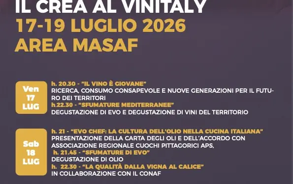 Ricerca, innovazione e valorizzazione del territorio: il CREA protagonista a Vinitaly and the City – Calabria in Wine