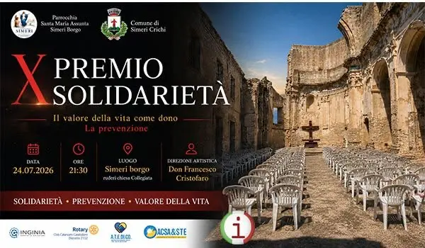 Premio Solidarietà a Simeri: X edizione dedicata alla prevenzione oncologica