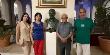 L’autoritratto scultoreo di Luigi Verrino da ammirare nel Chiostro del complesso monumentale San Domenico di Taverna