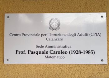 Prof. Pasquale Caroleo: intitolata la sede amministrativa all’interno del CPIA di Catanzaro