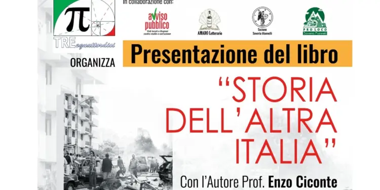 Soveria Mannelli ultima tappa agostana del libro Storia dell’altra Italia di Enzo Ciconte
