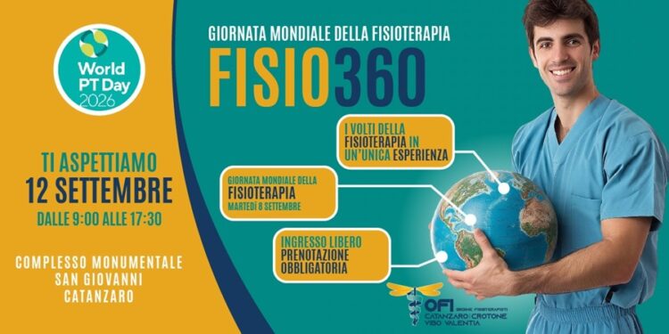 Giornata Mondiale della Fisioterapia a Catanzaro l’evento “FISIO360”