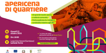 Intrecci – Abitiamo il Lametino: a Sambiase il primo apericena di quartiere