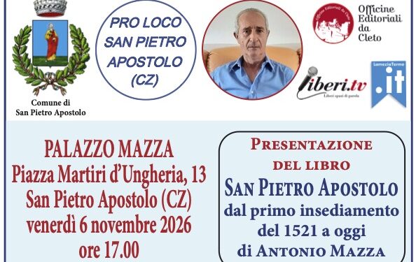 San Pietro Apostolo dal primo insediamento del 1521 ad oggi: la presentazione del libro di Antonio Mazza